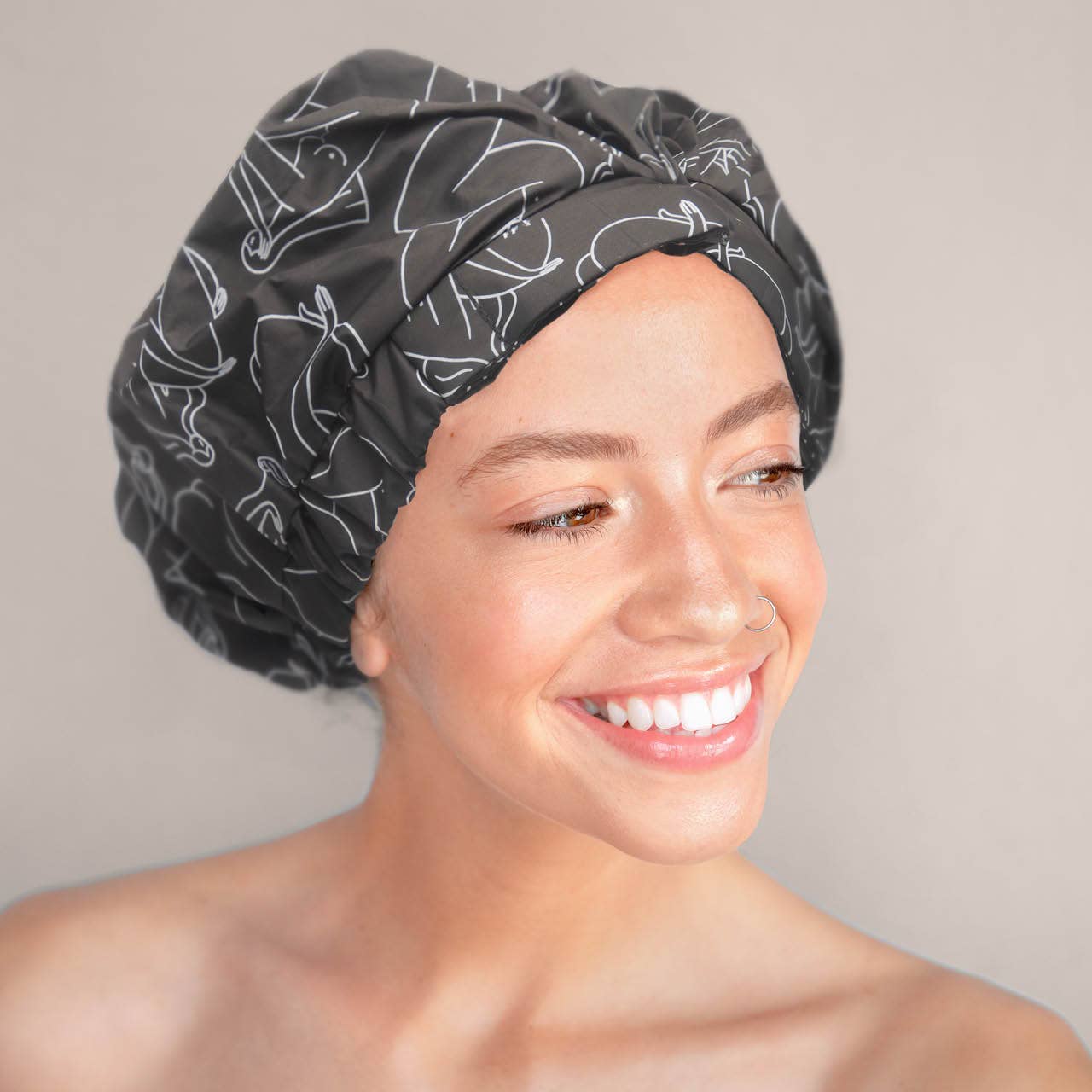 Kitsch Luxe Elevated Shower Cap Nude Body Positivity Figure Drawing